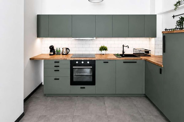 Foto van 3-kamerwoning vlakbij Atlas Arena - Vakantiehuis in Łódź - Kitchen