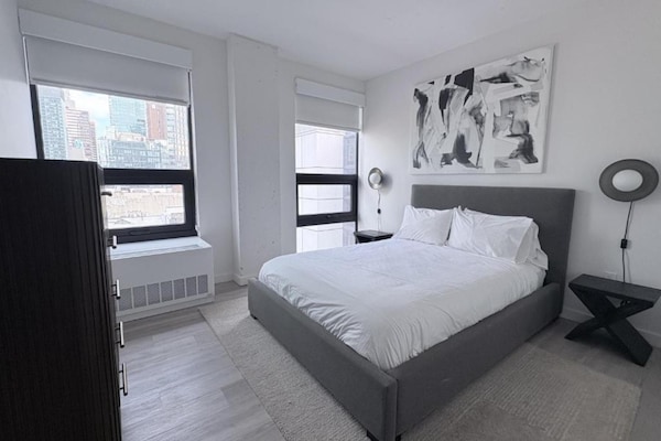 Foto van Luxe appartement met 2 slaapkamers | Court Square - Vakantiehuis in New York City - BedRoom
