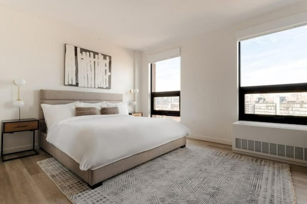 Foto van Luxe appartement met 2 slaapkamers | Court Square - Vakantiehuis in New York City - BedRoom