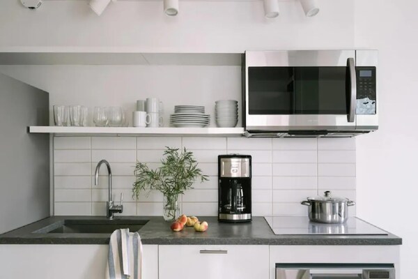 Foto van Luxe appartement met 2 slaapkamers | Court Square - Vakantiehuis in New York City - Kitchen